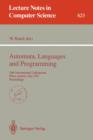 Image for Automata, Languages and Programming : 19th International Colloquium, Wien, Austria, July 13-17, 1992. Proceedings