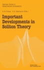 Image for Important Developments in Soliton Theory
