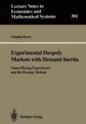 Image for Experimental Duopoly Markets with Demand Inertia