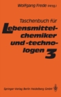 Image for Taschenbuch Fa1/4r Lebensmittelchemiker Und -Technologen