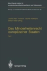 Image for Das Minderheitenrecht europaischer Staaten