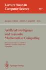 Image for Artificial Intelligence and Symbolic Mathematical Computing