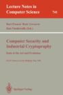 Image for Computer Security and Industrial Cryptography