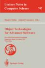 Image for Object Technologies for Advanced Software