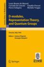 Image for D-modules, Representation Theory, and Quantum Groups