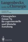 Image for 111. Kongreß der Deutschen Gesellschaft fur Chirurgie Munchen, 5.–9. April 1994