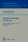 Image for Machine Learning: ECML-94