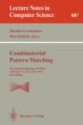 Image for Combinatorial Pattern Matching : Fifth Annual Symposium, CPM &#39;94, Asilomar, CA, USA, June 5 - 8, 1994. Proceedings