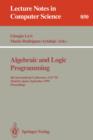 Image for Algebraic and Logic Programming