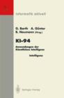 Image for KI-94 : Anwendungen der Kunstlichen Intelligenz 18. Fachtagung fur Kunstliche Intelligenz Saarbrucken, 22./23. September 1994 (Anwenderkongreß)