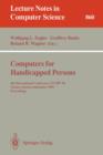 Image for Computers for Handicapped Persons : 4th International Conference, ICCHP &#39;94, Vienna, Austria, September 14-16, 1994. Proceedings