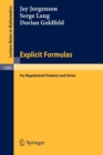 Image for Explicit Formulas : for Regularized Products and Series