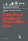 Image for Operations Research Proceedings 1994