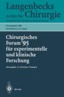 Image for Chirurgisches Forum ’95 fur experimentelle und klinische Forschung