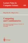 Image for Computing and Combinatorics