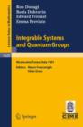 Image for Integrable Systems and Quantum Groups