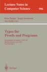 Image for Types for Proofs and Programs : International Workshop TYPES &#39;94, Bastad, Sweden, June 6-10, 1994. Selected Papers