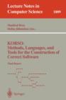 Image for KORSO: Methods, Languages, and Tools for the Construction of Correct Software