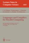 Image for Languages and Compilers for Parallel Computing : 8th International Workshop, Columbus, Ohio, USA, August 10-12, 1995. Proceedings