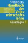 Image for Springers Handbuch der Volkswirtschaftslehre 1