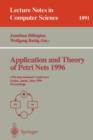 Image for Application and Theory of Petri Nets 1996 : 17th International Conference, Osaka, Japan, June 24-28, 1996. Proceedings