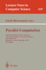 Image for Parallel Computation : Third International ACPC Conference with Special Emphasis on Parallel Databases and Parallel I/O, Klagenfurt, Austria, September, 23 - 25, 1996, Proceedings