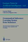 Image for Grammatical Inference: Learning Syntax from Sentences : Third International Colloquium, ICGI-96, Montpellier, France, September 25 - 27, 1996. Proceedings