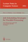 Image for Job Scheduling Strategies for Parallel Processing : IPPS &#39;96 Workshop, Honolulu, Hawaii, April 16, 1996. Proceedings