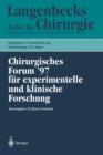 Image for Chirurgisches Forum ’97 fur experimentelle und klinische Forschung