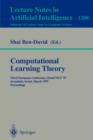 Image for Computational Learning Theory : Third European Conference, EuroCOLT &#39;97, Jerusalem, Israel, March 17 - 19, 1997, Proceedings
