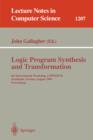 Image for Logic Program Synthesis and Transformation