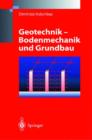 Image for Geotechnik - Bodenmechanik Und Grundbau