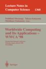 Image for Worldwide Computing and Its Applications - WWCA&#39;98