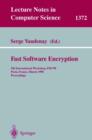 Image for Fast Software Encryption : 5th International Workshop, FSE ’98, Paris, France, March 23–25, 1998, Proceedings