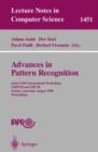 Image for Advances in Pattern Recognition : Joint IAPR International Workshops, SSPR&#39;98 and SPR&#39;98, Sydney, Australia, August 11-13, 1998, Proceedings