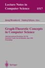 Image for Graph-Theoretic Concepts in Computer Science : 24th International Workshop, WG&#39;98, Smolenice Castle, Slovak Republic, June 18-20, Proceedings