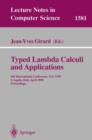 Image for Typed Lambda Calculi and Applications