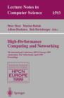 Image for High-Performance Computing and Networking : 7th International Conference, HPCN Europe 1999 Amsterdam, The Netherlands, April 12–14, 1999 Proceedings