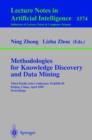 Image for Methodologies for Knowledge Discovery and Data Mining