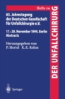 Image for 63. Jahrestagung der Deutschen Gesellschaft fur Unfallchirurgie