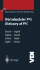Image for Worterbuch der PPS Dictionary of PPC