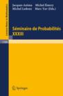 Image for Seminaire de Probabilites XXXIII