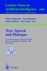 Image for Text, Speech and Dialogue : Second International Workshop, TSD&#39;99 Plzen, Czech Republic, September 13-17, 1999, Proceedings