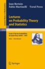 Image for Lectures on Probability Theory and Statistics