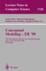 Image for Conceptual Modeling ER&#39;99 : 18th International Conference on Conceptual Modeling Paris, France, November 15-18, 1999 Proceedings