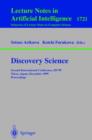 Image for Discovery Science : Second International Conference, DS&#39;99, Tokyo, Japan, December 6-8, 1999 Proceedings