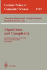 Image for Algorithms and Complexity : 4th Italian Conference, CIAC 2000 Rome, Italy, March 1-3, 2000 Proceedings