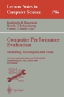 Image for Computer Performance Evaluation. Modelling Techniques and Tools
