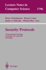 Image for Security Protocols : 7th International Workshop Cambridge, UK, April 19-21, 1999 Proceedings