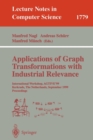Image for Applications of Graph Transformations with Industrial Relevance
